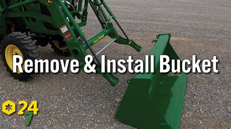 how to remove bucket from john deere skid steer|john deere tractor bucket attachments.